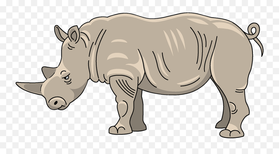 Rhinoceros Clipart - Clipart Image Of Rhinoceros Png,Rhinoceros Png