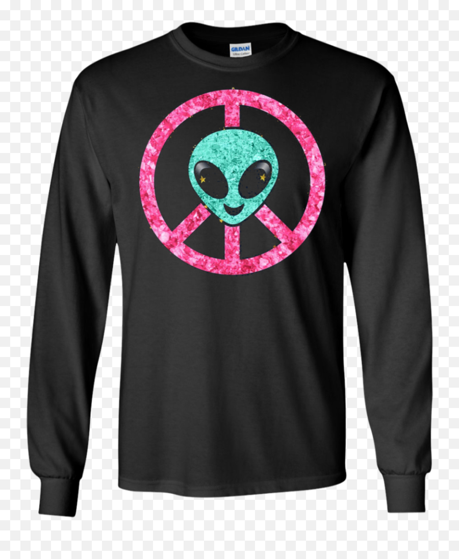 Vintage Emoji Hippie Alien Aqua Peace Sign Pink Gold - Funny Fancy T Shirt Png,Peace Sign Emoji Png