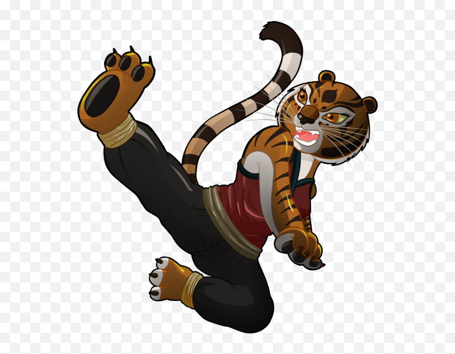 Kung Fu Panda Clipart Sensei - Kung Fu Panda Tigress Kick Tigress Png,Kung Fu Panda Png