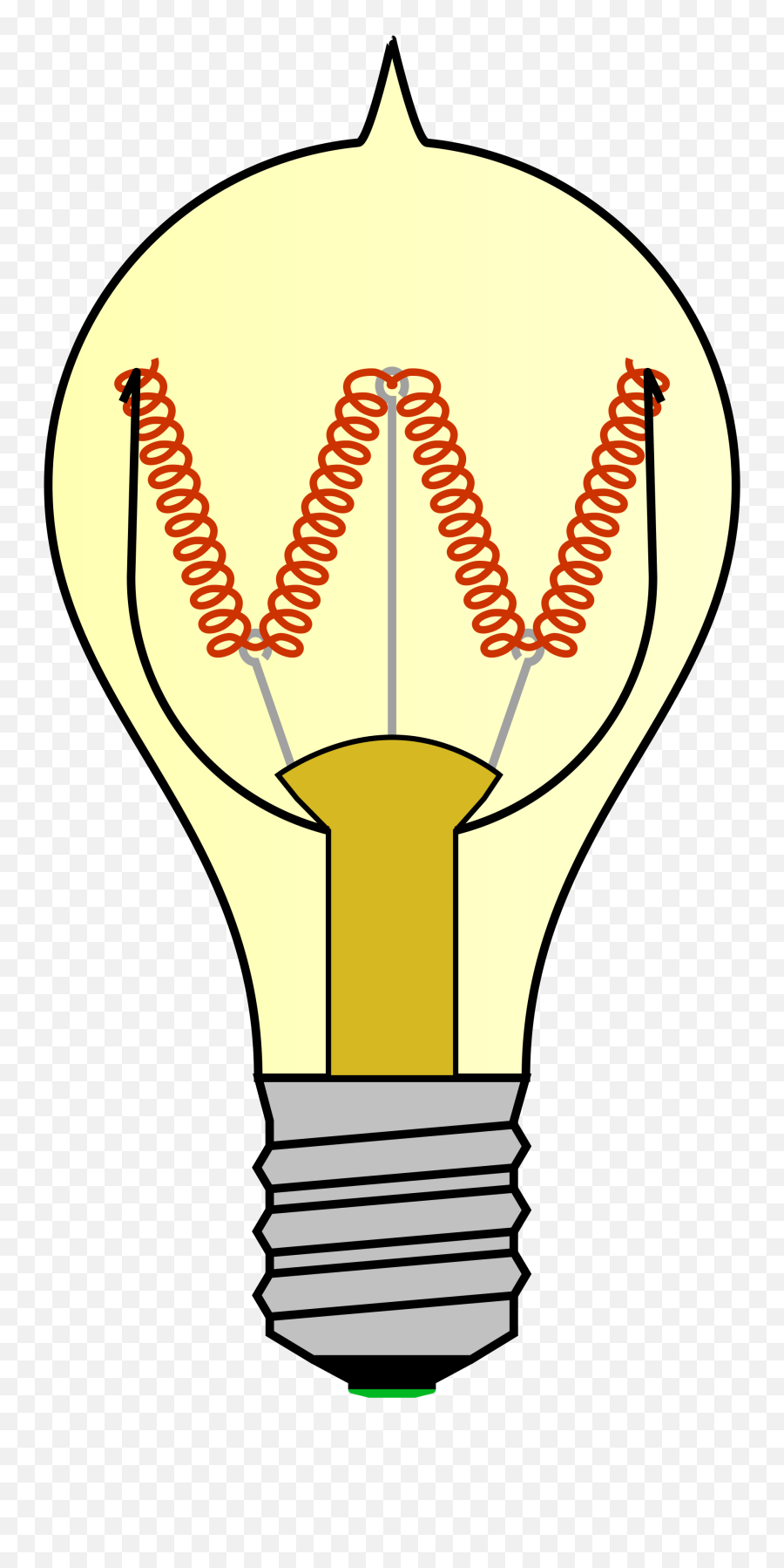 Incandescent Old Light Bulb - Emblem Transparent Cartoon Bulb Diagram Png,Lightbulb Clipart Transparent