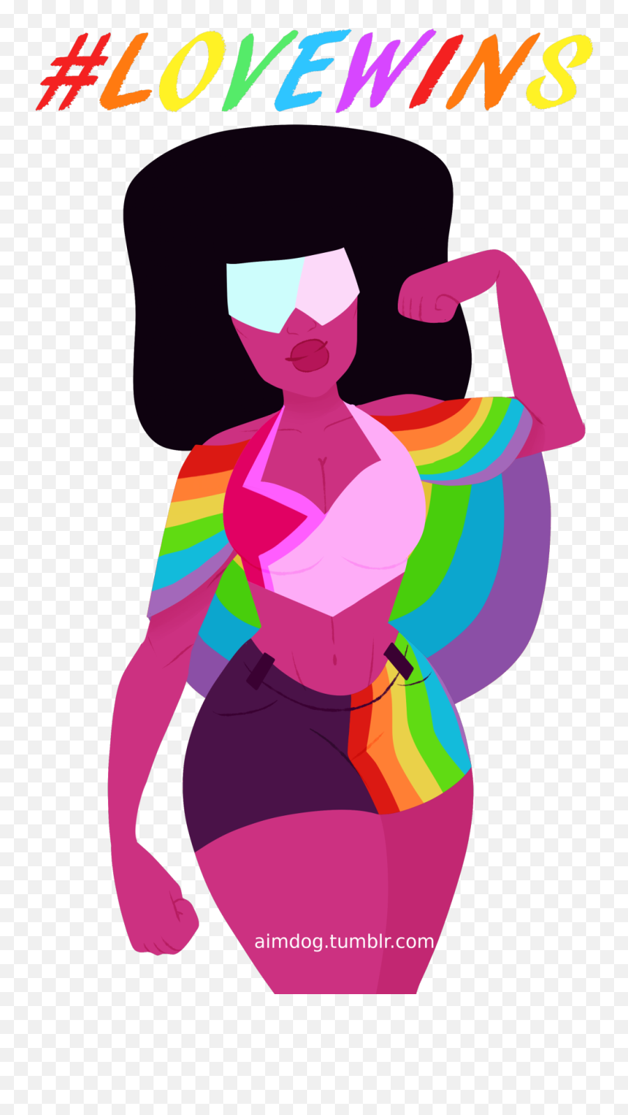 Steven Universe Garnet Lgbt Transparent - Garnet Steven Universe Pride Png,Steven Universe Garnet Png