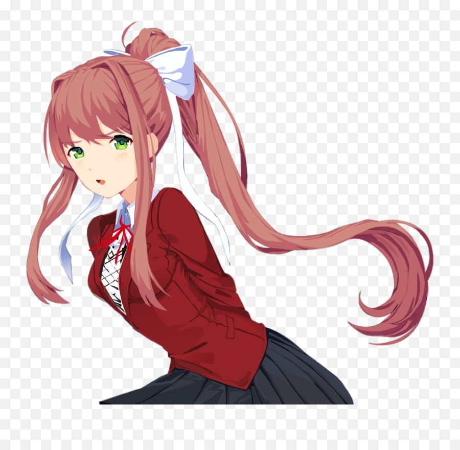 Doki Literature Club Fart - Doki Doki Literature Club Monika Outfits Png,Monika Transparent