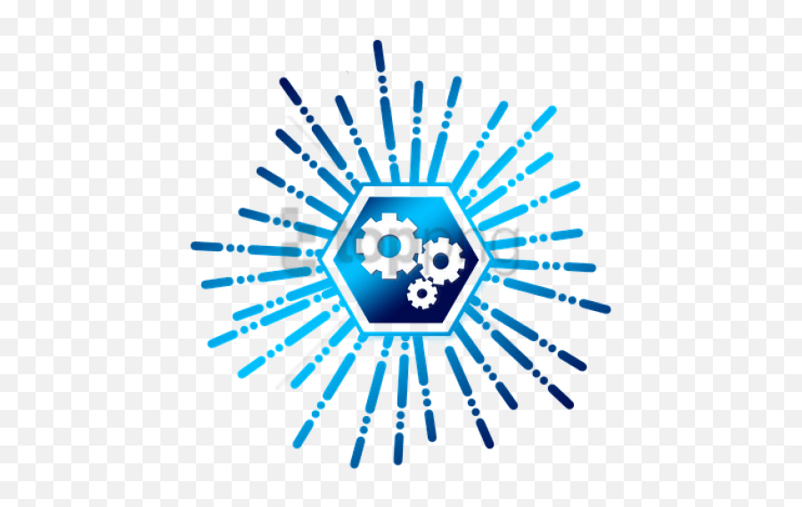 Icon Star Gears Work Team Together 394539 - Png Dot,Work Icon Blue