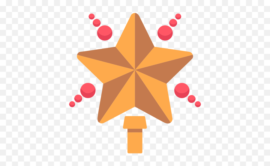 Christmas Star Tree Topper Icon - Dot Png,Christmas Star Icon