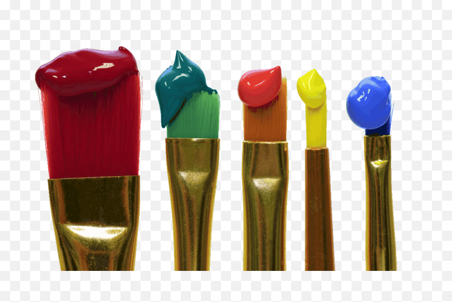 Paint Brush Sizes In Inches - 3d Printed Painting Png,Paint Brush Transparent Background