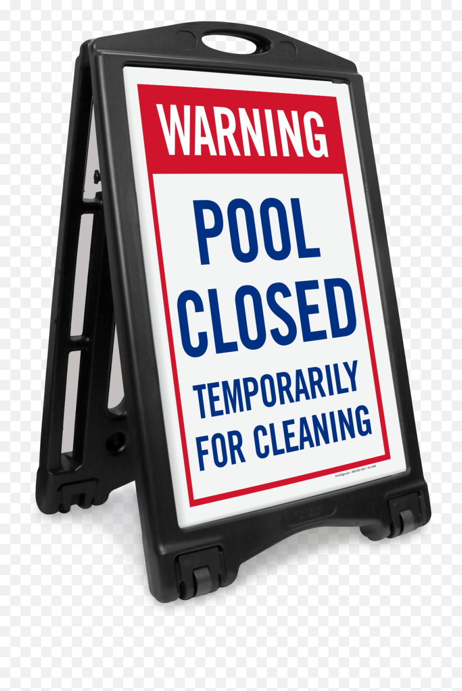 Warning Pool Closed Temporarily Sidewalk Sign Sku K - Roll1196 Language Png,Chemical Hazard Icon