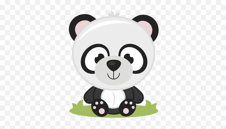 Baby Panda Svg Cutting Files Bear Cut File - Miss Kate Cuttables Panda Png,Cute Panda Icon