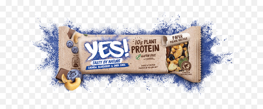Yes Snacks Cashew Blueberry U0026 Dark Choc - Yes Bar Recyclable Png,Blueberry Text Icon