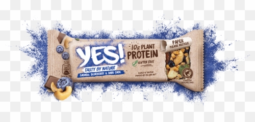 Yes Snacks Cashew Blueberry U0026 Dark Choc - Yes Bar Recyclable png