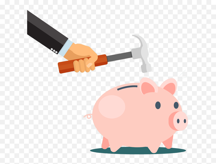 Piggy - Bank Hairways Cartoon Png,Piggy Bank Png