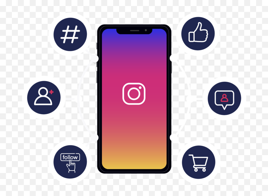 Grow Instagram Followers With Pristellar - Pristellar Smart Device Png,Phone Icon Illustrator
