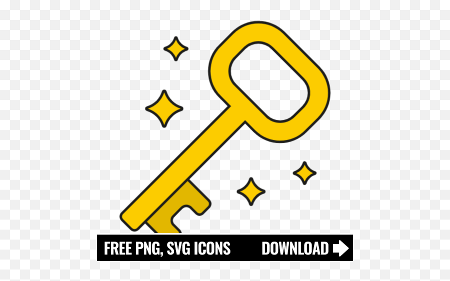 Free Golden Key Icon Symbol Png Svg Download - Gold Key Icon Png,Key Icon