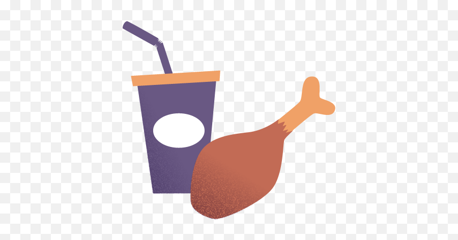 Chicken With Soft Drink Transparent Png Pngimagespics - Cup,Soft Drink Icon