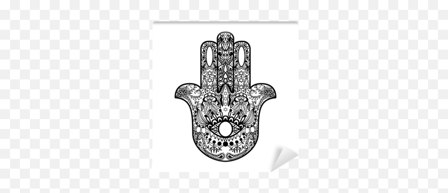 Wall Mural Boho Hamsa Hand Protection Amulet Strength And Png Icon