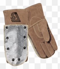 Premium Side Split Cowhide Stick Welding Gloves - ThermoCore png