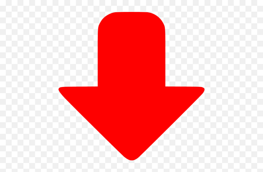 Red Down Icon - Arrow Down Render Png,Red Arrow Png Transparent