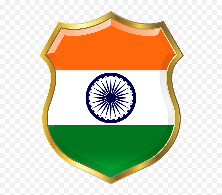 Shield Iran India - Round Indian Flag Logo Png,India Png