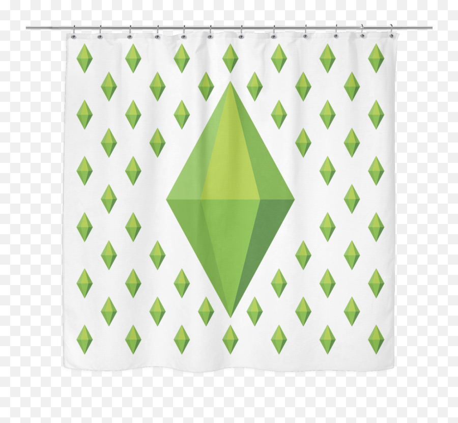 Download The Sims Plumbob Diamond - Shower Curtain Png,Plumbob Png