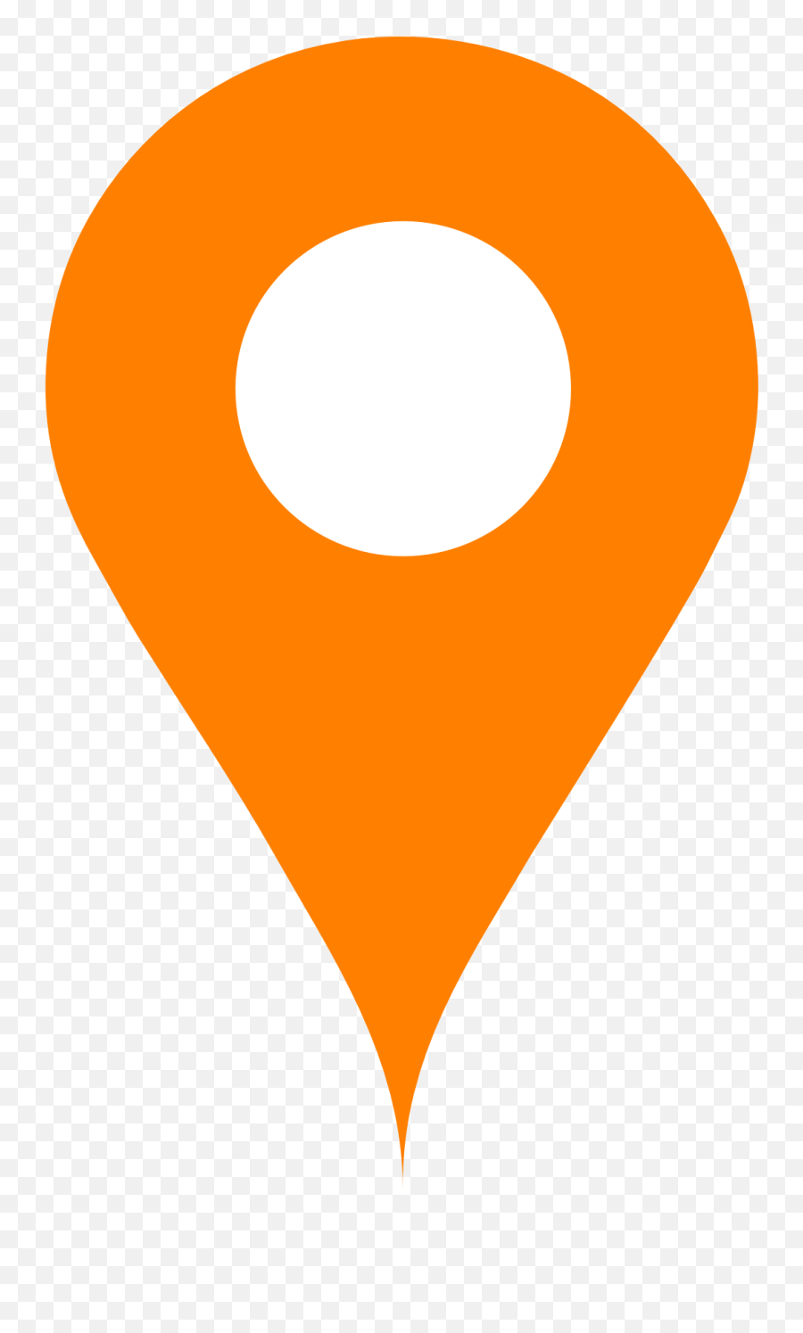 Orange Map Pin Transparent Png - Stickpng Map Pin Png,Orange Circle Png