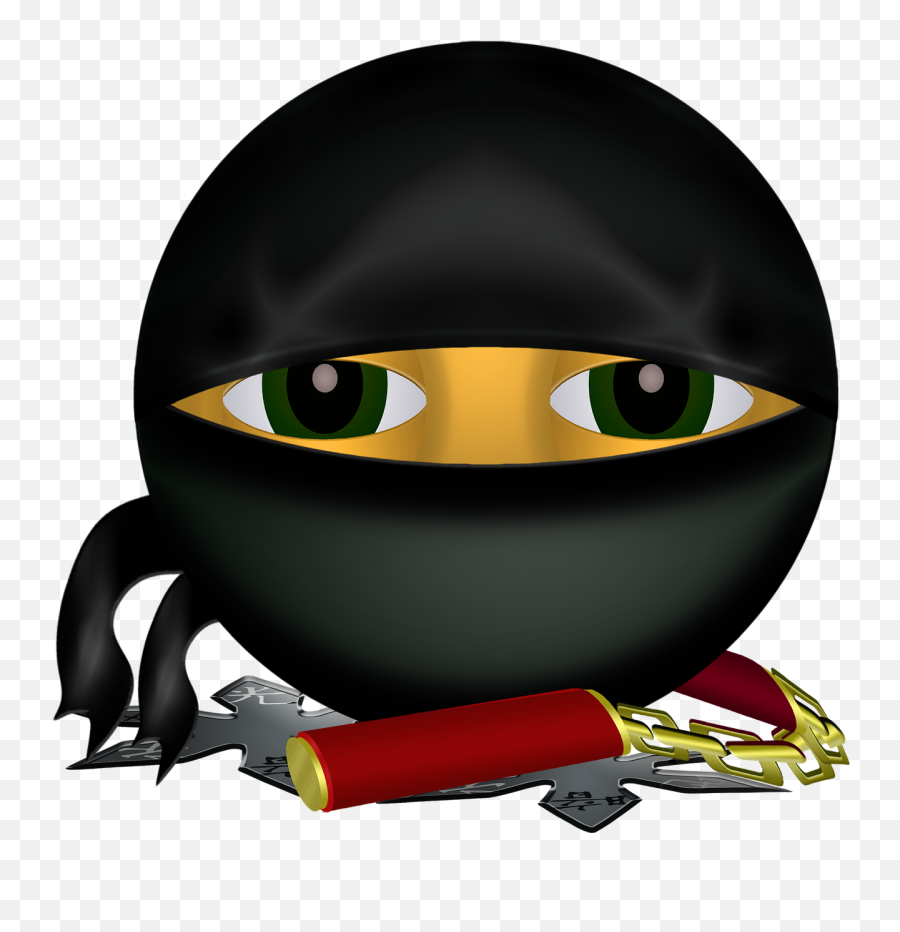 Graphic Ninja Smiley - Free Vector Graphic On Pixabay Ninja Emoji Transparent Png,Ninja Face Png