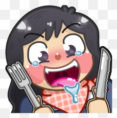 Arina Vore Emote - Cartoon png