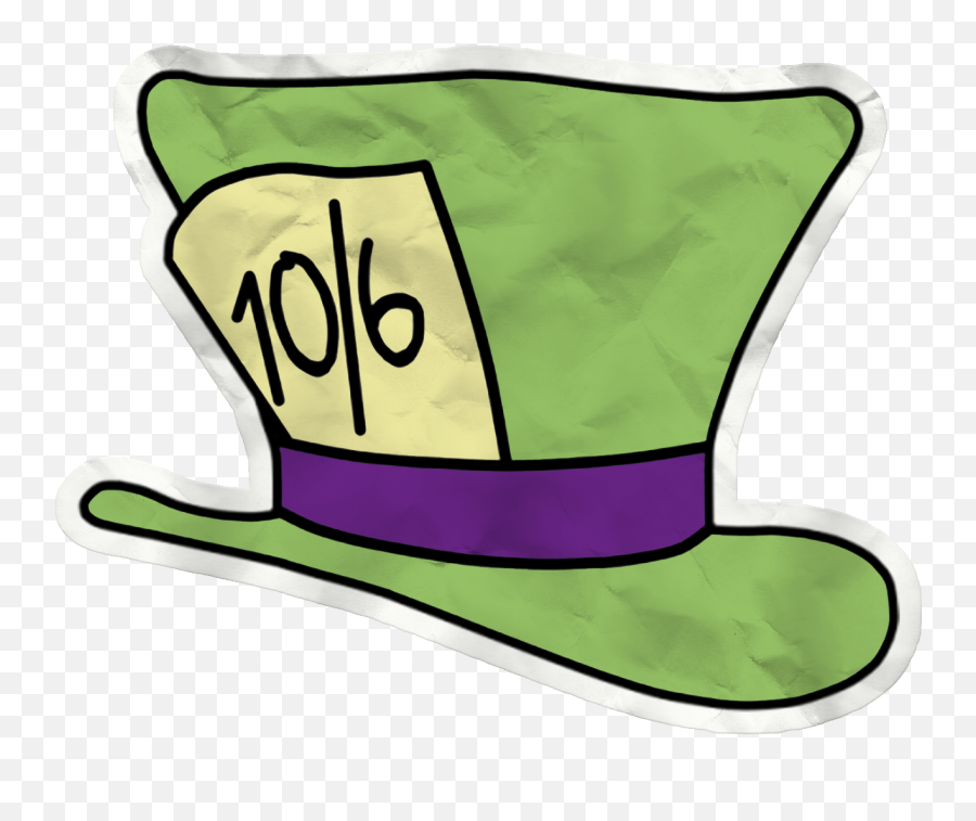 The Mad Hatter March Hare Cheshire Cat - Clip Art Mad Hatter Hat Png,Mad Hatter Hat Png
