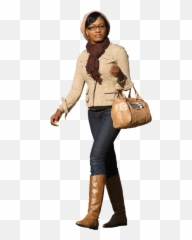 Black Woman Walking Transparent Png - People Nonscandinavia