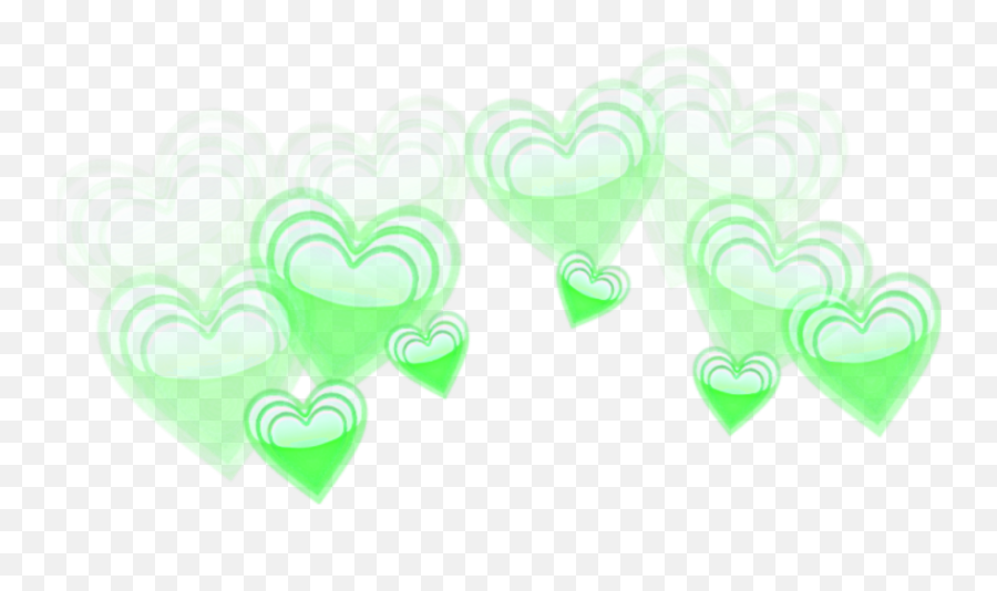 Crown - Transparent Green Heart Crown Png,Green Heart Png