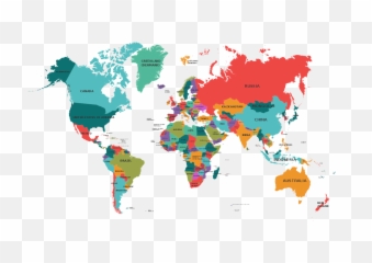 World Map Png Hd - World Country Map Rug,World Map Png