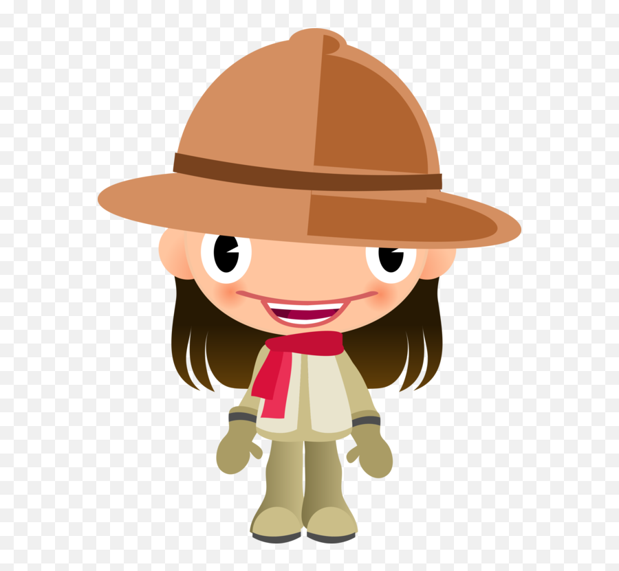 Cartoon Headgear Cowboy Hat Png Clipart - Girl Talking Clipart Png,Safari Hat Png