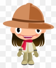 Cartoon Headgear Cowboy Hat Png Clipart - Girl Talking Clipart Png,Safari Hat Png