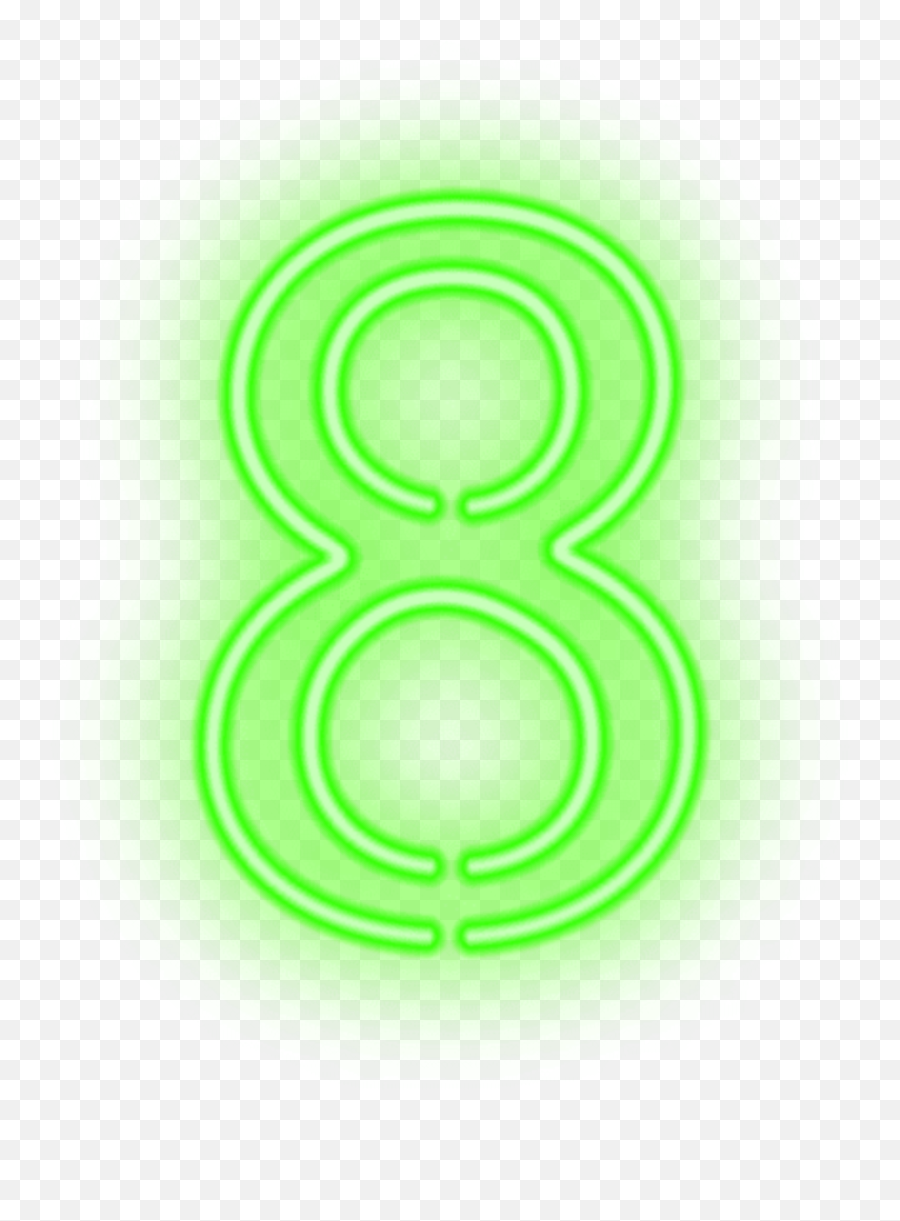 Ftestickers Numbers 8 Neon Sticker By Pennyann Png Number