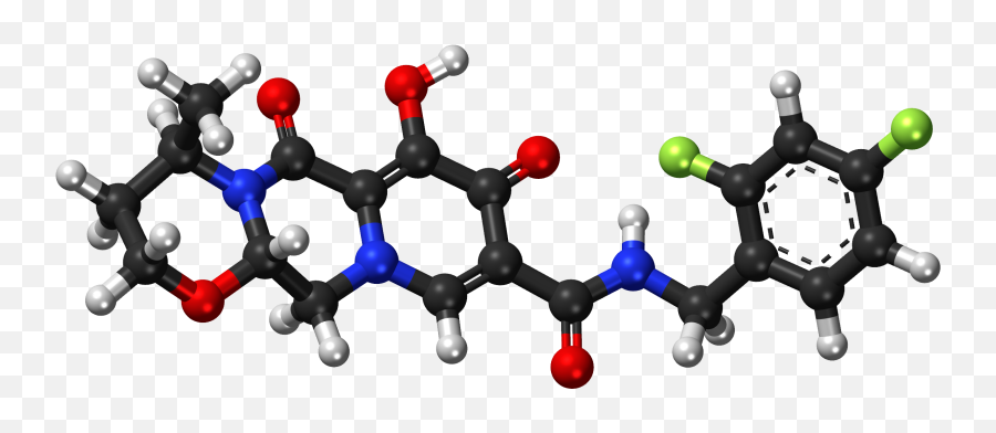 Download Dolutegravir Ball And Stick Model - Flavonoid 3d Flavonoid 3d Png,Lute Png