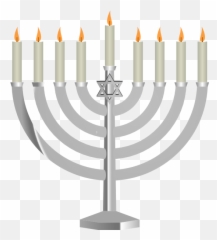 Menorah Hanukkah Candle Holder For - 540x596 Clip Art Transparent Background Menorah Png,Menorah Png