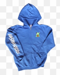 Download Royal Blue Unspeakable Zipper Hoodie - PNG Hooded