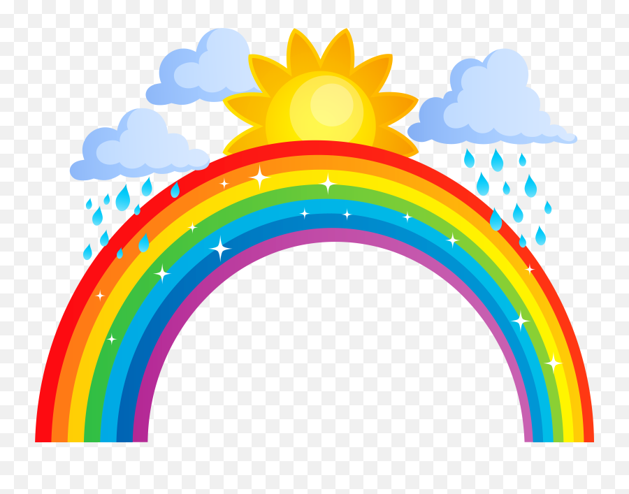 Rainbow Clip Art - Rainbow Sun And Clouds Png Transparent Cartoon Cloud And  Rainbow,Sun Transparent Clipart - free transparent png images 