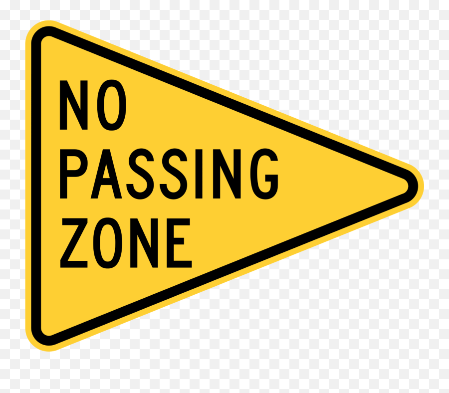 What Does A Pennant Sign - No Passing Zone Sign Png,Red And White Triangle Logo