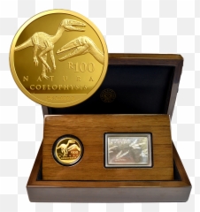 Natura - Launch Prestige Set EMKcom Gold Dinosaur Coin png