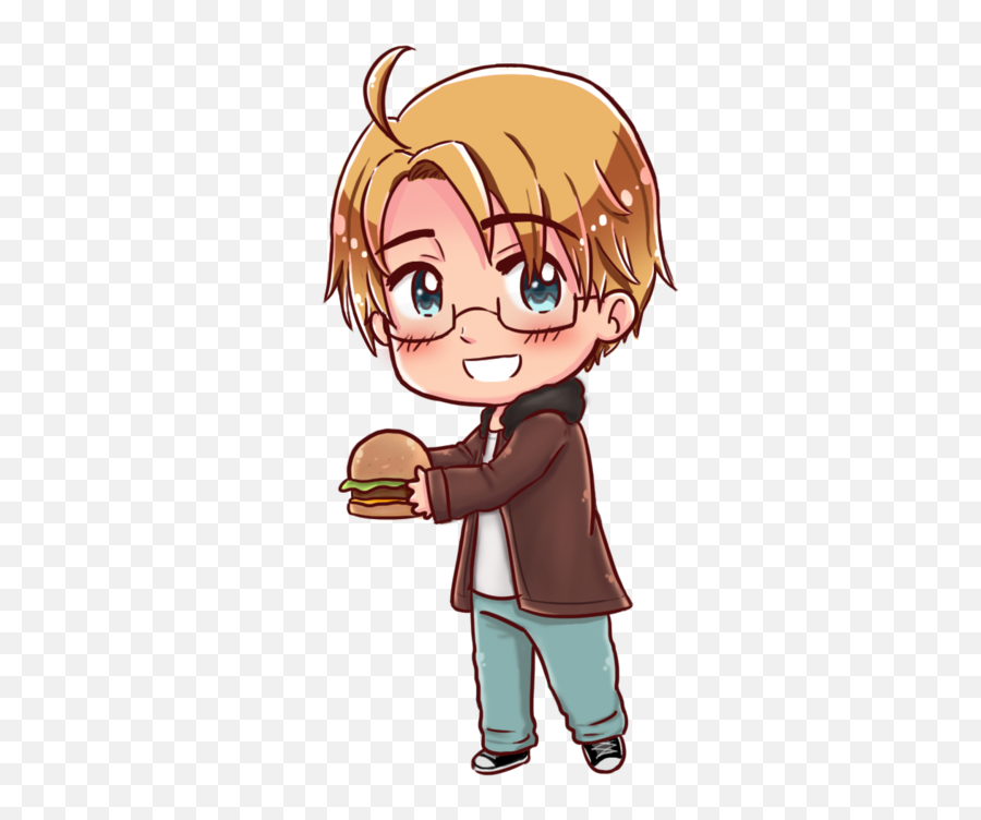 Download Hd Hetalia Chibi America Transparent Png