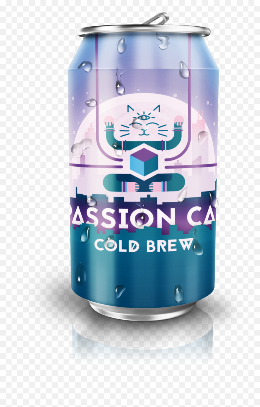 Download Hd Soda Can Mock Up With Blur - Mock Object Vaporwave Soda Can Png,Soda Can Png