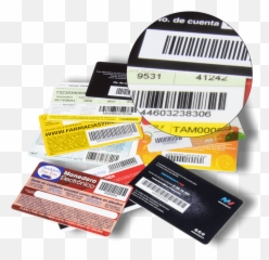 Tarjetas Con Código De Barras - Plastikko Horizontal png