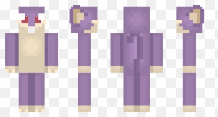 Rattata - Minecraft Skin 64x32 Steve Skin Do Tio Trident Png,Rattata Png