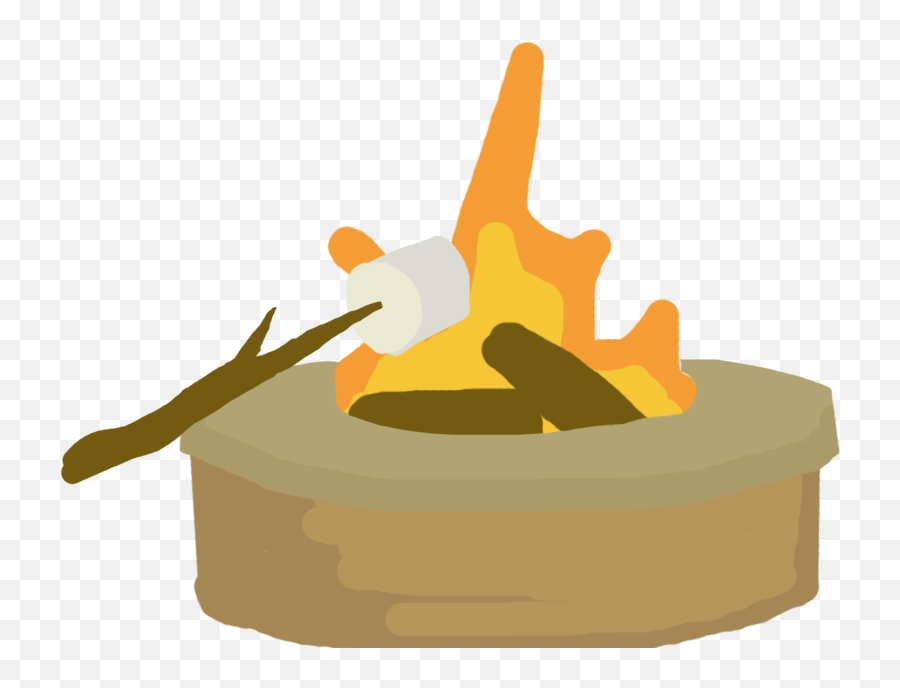 Smores Clipart Toasted Marshmallow - Flame Png,Marshmallow Transparent