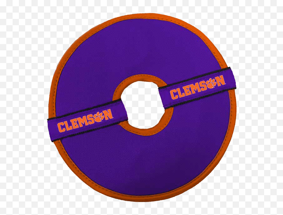 Clemson Tiger Purple Flying Disk Toy - Smk Dato Permaisuri Miri Png,Clemson Logo Png