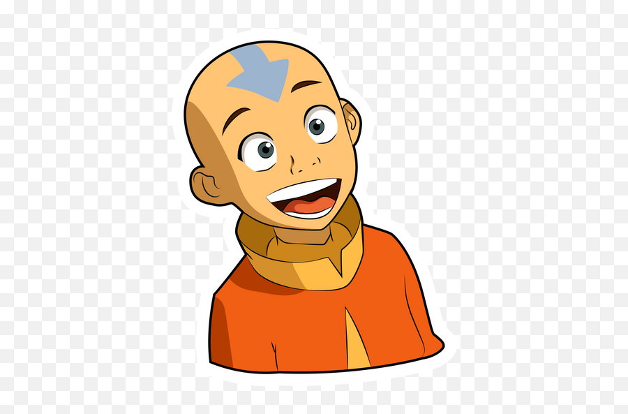 Avatar The Last Airbender Aang Sticker - Aang Sticker Png,Avatar The Last Airbender Png