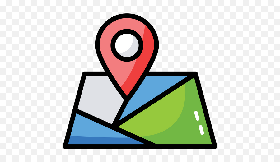 Map Navigation Icon Of Colored Outline - Map Navigation Navigation Icon Png,Navigation Icon