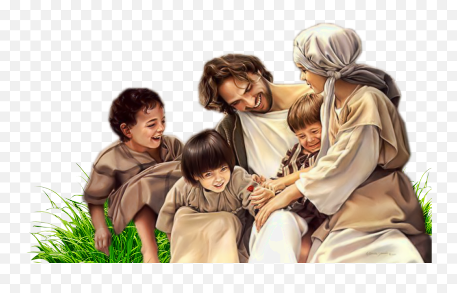 Download About Bible Christ Parent Of Little Jesus Hq Png - Jesus Laughing With People,Parent Png
