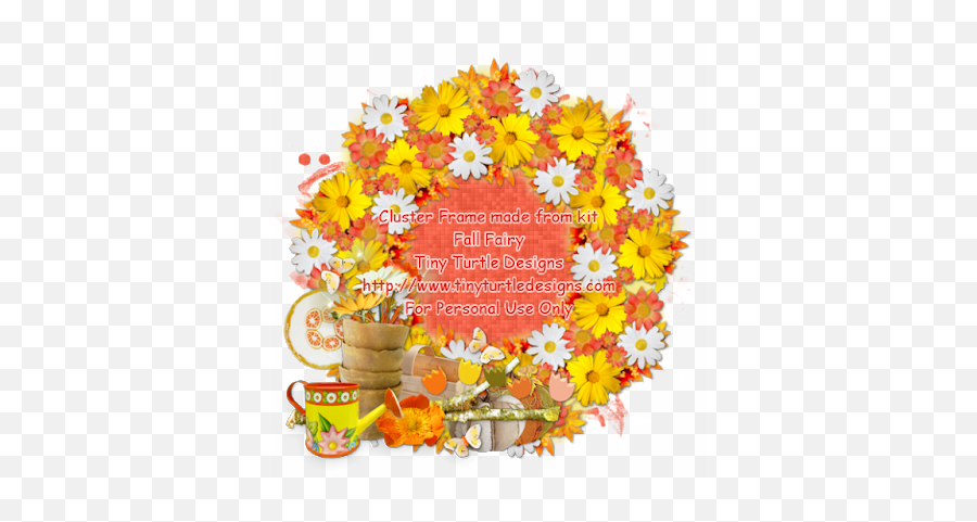 Download Fall Fairy Cluster Frame - Sunflower Png Image With Sunflower,Fall Frame Png