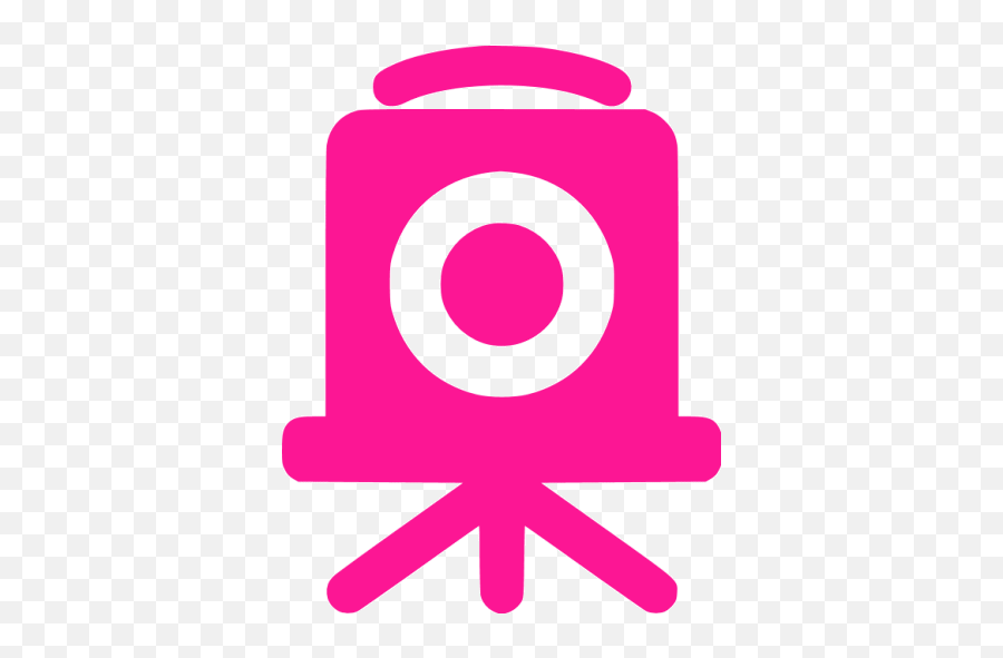 Deep Pink Old Time Camera Icon - Icon Png,No Camera Icon On Cover Photo
