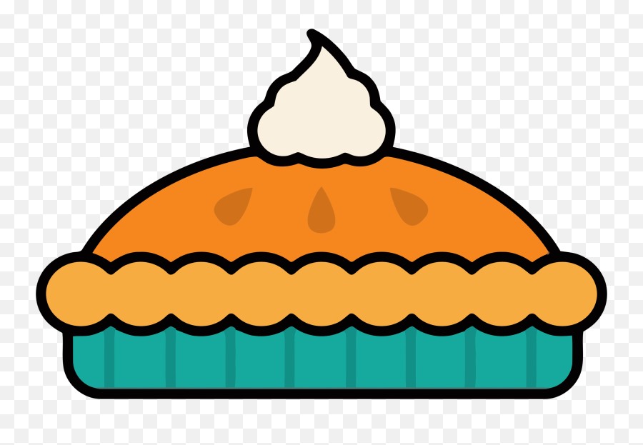 Library Of Pumpkin Pie Svg Black And - Cute Pumpkin Pie Clipart Png,Pie Png